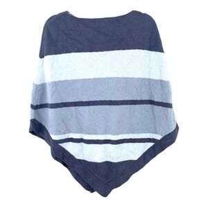 Barefoot Dreams Poncho Ocean Breeze Boho Cozy Chic Sz One Size